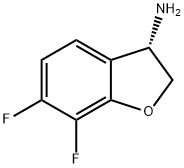 (3S)-6,7-DIFLUORO-2,3-DIHYDRO-1-BENZOFURAN-3-AMINE Structure