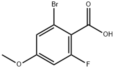 2-Bromo-6-fluoro-4-methoxybenzoic acid 구조식 이미지
