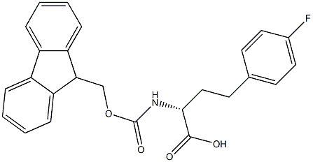 (R)-a-(Fmoc-amino)-4-fluoro-benzenebutanoic acid 구조식 이미지