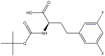 Boc-3,5-difluoro-D-homophenylalanine 구조식 이미지