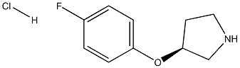 (S)-3-(4-Fluoro-phenoxy)-pyrrolidine hydrochloride Structure