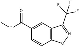 3-Trifluoromethyl-benzo[d]isoxazole-5-carboxylic acid methyl ester 구조식 이미지