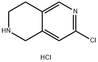 7-Chloro-1,2,3,4-tetrahydro-2,6-naphthyridine hydrochloride Structure