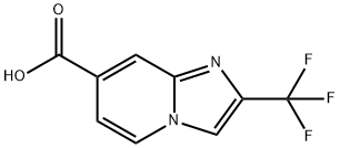 2-(trifluoromethyl)imidazo[1,2-a]pyridine-7-carboxylic acid Structure