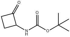 tert-butyl n-(2-oxocyclobutyl)carbamate Structure