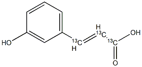 m-Coumaric acid-[13C3] Structure