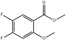 4,5-Dfluoro-2-methoxybenzoic acid methyl ester Structure