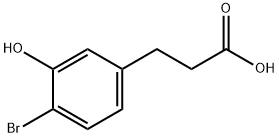 3-(3-Bromo-4-hydroxy-phenyl)-propionic acid Structure