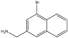 (4-Bromonaphthalen-2-yl)methanamine Structure