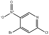 4-Bromo-2-chloro-5-nitropyridine Structure