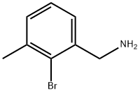 (2-Bromo-3-methylphenyl)methanamine Structure