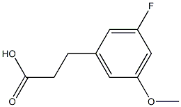 3-(3-Fluoro-5-methoxy-phenyl)-propionic acid Structure