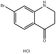 7-Bromo-2,3-dihydro-1H-quinolin-4-one hydrochloride 구조식 이미지