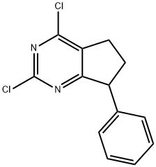 2,4-dichloro-7-phenyl-6,7-dihydro-5H-cyclopenta[d]pyrimidine Structure