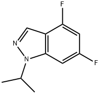 4,6-Difluoro-1-isopropyl-1H-indazole Structure