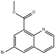 Methyl 6-bromoquinoline-8-carboxylate 구조식 이미지