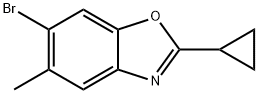 6-bromo-2-cyclopropyl-5-methylbenzo[d]oxazole Structure