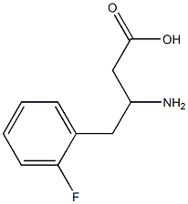 3-Amino-4-(2-fluorophenyl)butyric Acid Structure
