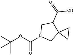 5-Aza-spiro[2.4]heptane-5,7-dicarboxylic acid 5-tert-butyl ester Structure