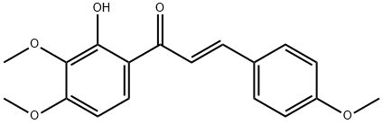 2'-hydroxy-3',4,4'-trimethoxychalcone Structure