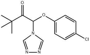 1-(4-chlorophenoxy)-3,3-dimethyl-1-(4H-1,2,4-triazol-4-yl)butan-2-one Structure