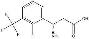(3S)-3-AMINO-3-[2-FLUORO-3-(TRIFLUOROMETHYL)PHENYL]PROPANOIC ACID Structure