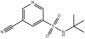 N-(tert-butyl)-5-cyanopyridine-3-sulfonamide Structure