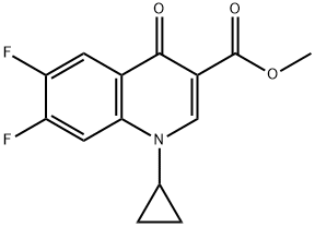 METHYL 1-CYCLOPROPYL-6,7-DIFLUORO-4-OXO-1,4-DIHYDROQUINOLINE-3-CARBOXYLATE 구조식 이미지