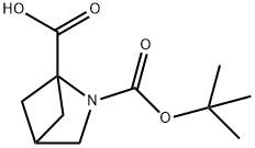 N-(t-butoxycarbonyl)-1-carboxy-2-azabicyclo[2.1.1]hexane 구조식 이미지