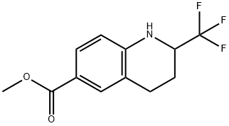 Methyl 2-(trifluoromethyl)-1,2,3,4-tetrahydroquinoline-6-carboxylate 구조식 이미지