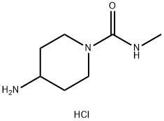 4-Amino-N-methylpiperidine-1-carboxamide hydrochloride Structure