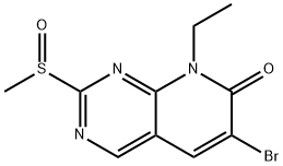 6-Bromo-8-ethyl-2-methylsulfinylpyrido[2,3-d]pyrimidin-7-one Structure