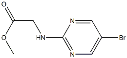 methyl 2-(5-bromopyrimidin-2-ylamino)acetate 구조식 이미지