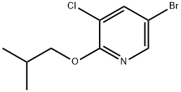 5-브로모-3-클로로-2-이소부톡시-피리딘 구조식 이미지