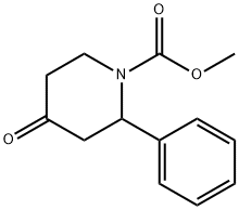 methyl 4-oxo-2-phenylpiperidine-1-carboxylate 구조식 이미지