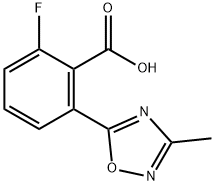 2-Fluoro-6-(3-methyl-1,2,4-oxadiazol-5-yl)benzoic acid Structure