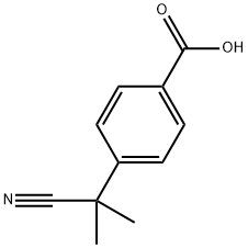 4-(2-cyanopropan-2-yl)benzoic acid 구조식 이미지