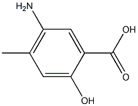 5-Amino-2-hydroxy-4-methyl-benzoic acid 구조식 이미지