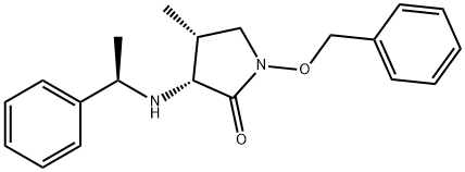(3R,4R)-1-(Benzyloxy)-4-methyl-3-[[(R)-1-phenylethyl]amino]-2-pyrrolidinone Structure