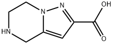 Pyrazolo[1,5-a]pyrazine-2-carboxylic acid, 4,5,6,7-tetrahydro- 구조식 이미지