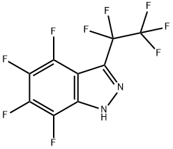 4,5,6,7-Tetrafluoro-3-(perfluoroethyl)-1H-indazole Structure