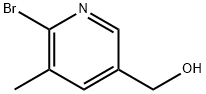 2-Bromo-3-methyl-5-(hydroxymethyl)pyridine 구조식 이미지