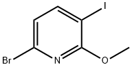 6-bromo-3-iodo-2-methoxypyridine Structure