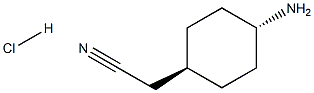 2-[trans-4-aminocyclohexyl]acetonitrile hydrochloride 구조식 이미지