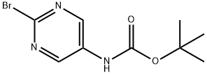 tert-Butyl (2-bromopyrimidin-5-yl)carbamate 구조식 이미지