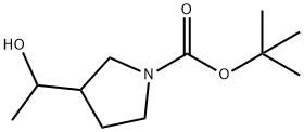 1-Boc-3-(1-hydroxyethyl)-pyrrolidine 구조식 이미지