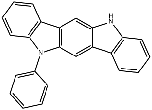 5,11-dihydro-5-phenylindolo[3,2-b]carbazole 구조식 이미지