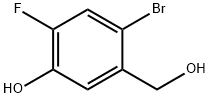 4-bromo-2-fluoro-5-(hydroxymethyl)phenol 구조식 이미지