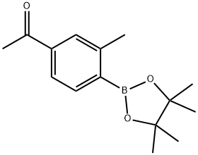 4-아세틸-2-메틸페닐보론산피나콜에스테르 구조식 이미지