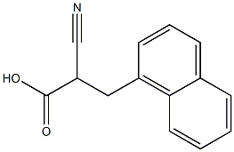 2-Cyano-3-(1-naphthyl)propionic Acid Structure